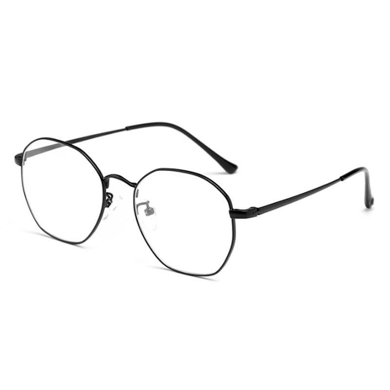 

Metal Anti Blue Rays Polygon Prescription Glasses For The Nearsighted Women Men Student Short-Sight Eyeglasse 0 -0.5 -0.75 To -6 0