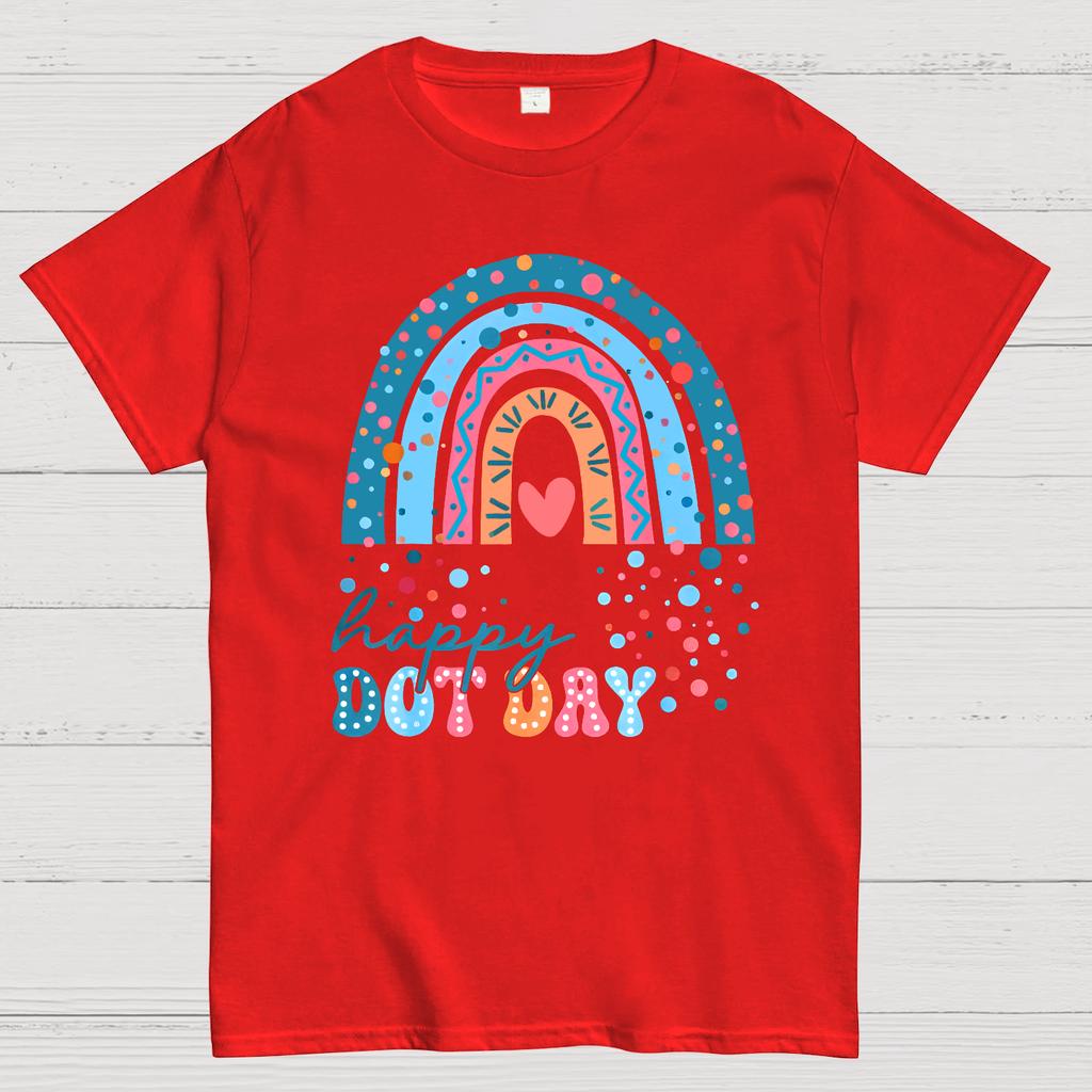 Happy International Dot Day Cotton Summer Casual Cool Loose T-Shirt