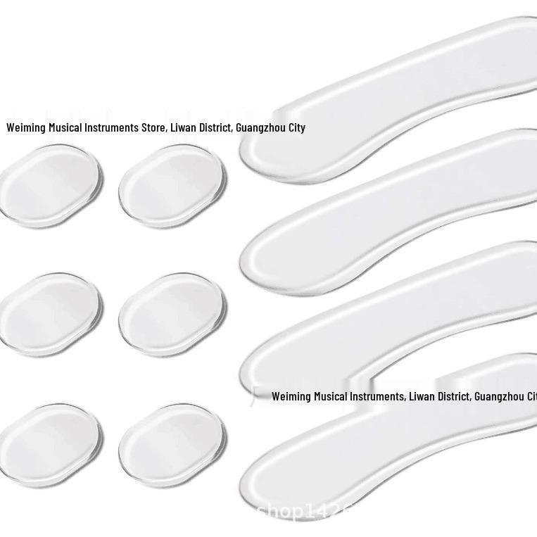 Silicone Drum Kit Soundproofing & Vibration Damping Pads - Round & Rectangular 6 Round + 4 Rectangular Silicone Pads