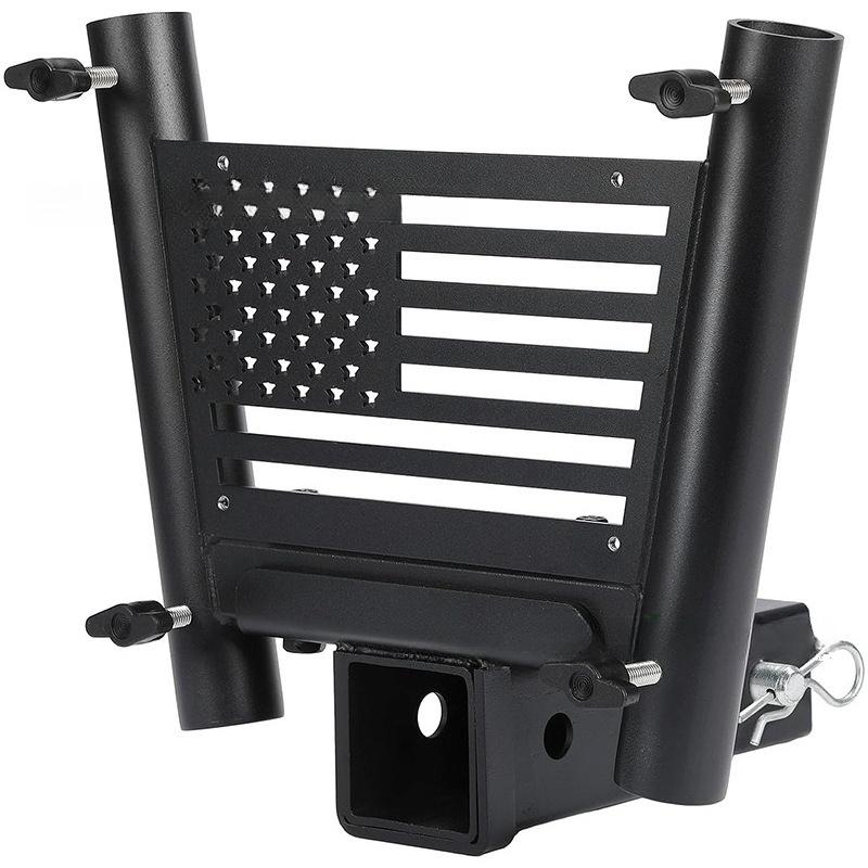 Für Universelles SUV Jeep LKW 2 Zoll Receiver Hitch Mount Verlängerter Fahnenmast Halter Abschlepp Heckhalter Zubehör Off Road ATV UTV