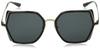 Sunglasses EA2142D SHINY PALE GREY Lens 56 [Emporio Armani] GOLD/BLACK Frame/DARK