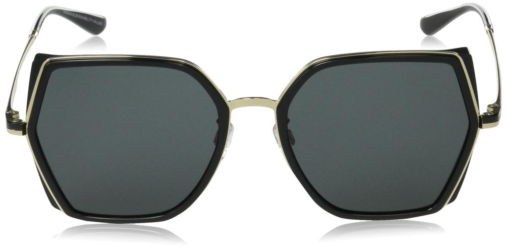 Sunglasses EA2142D SHINY PALE GREY Lens 56 [Emporio Armani] GOLD/BLACK Frame/DARK