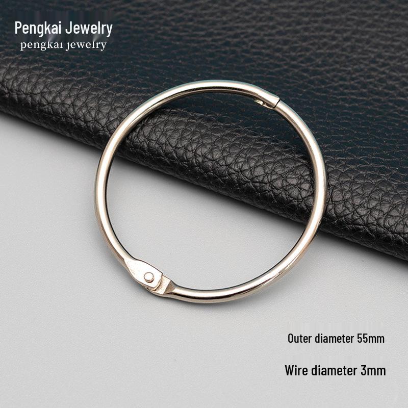 Metal Snap Binder Rings for DIY Albums, Jewelry, and Keyrings