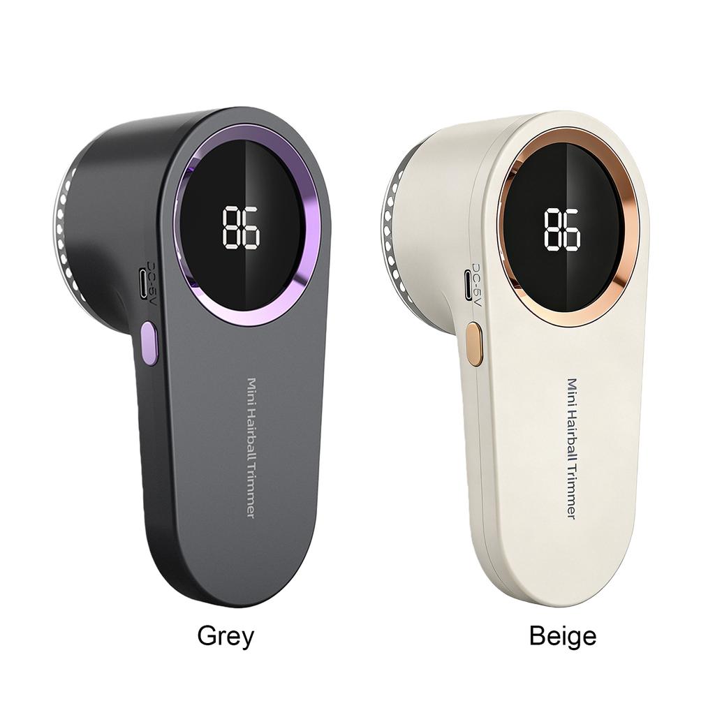 Silent Lint Remover LED Digital Display Fuzz Fabric Shaver Type-C Rechargeable Sweater Shaving Machine for Smooth Fabric Surface