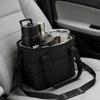 Insulated Beverage Organizer With 4 Compartment For Glasses Bottles And Snacks Universal Cup Storage Holder