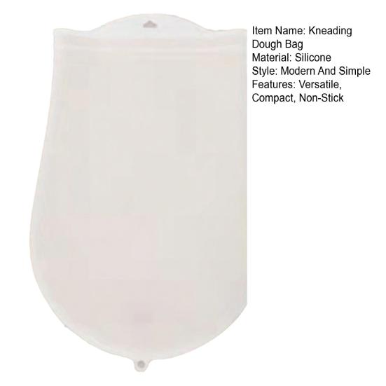 Kneading Dough Bag Silicone Dough Mixing Bag Reusable Hands-free No Stick Kitchen Tool for Mixing Resting Storage