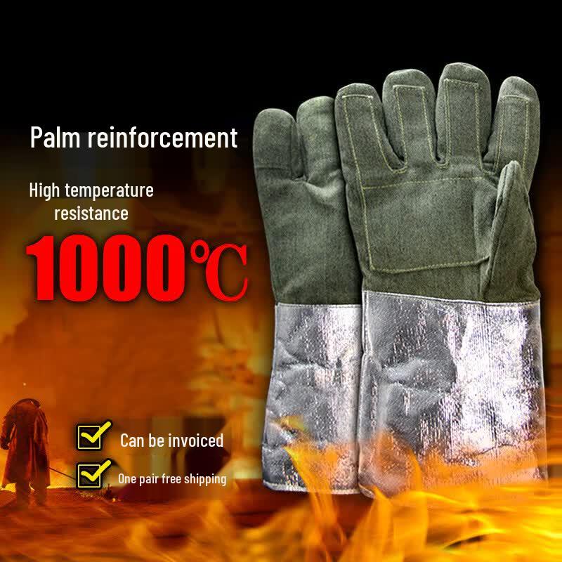 1000-Degree Heat Resistant Five-Finger Glove