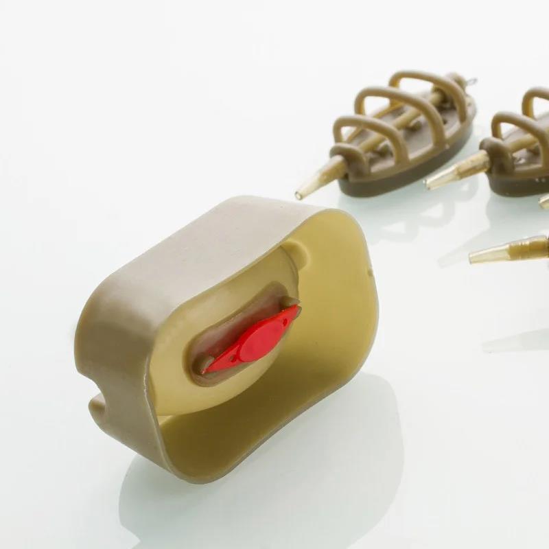 Inline Method Feeder Mould Bait Thrower Bait Plumb Set Carp Fishing Bait Holder Tool for Freshwater Fishing Accurate Bait