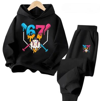67 Discount Kids Suit Breathable Sportswear Cartoon Design Hot Sale  Children's Comfortable Sweatshirt Set