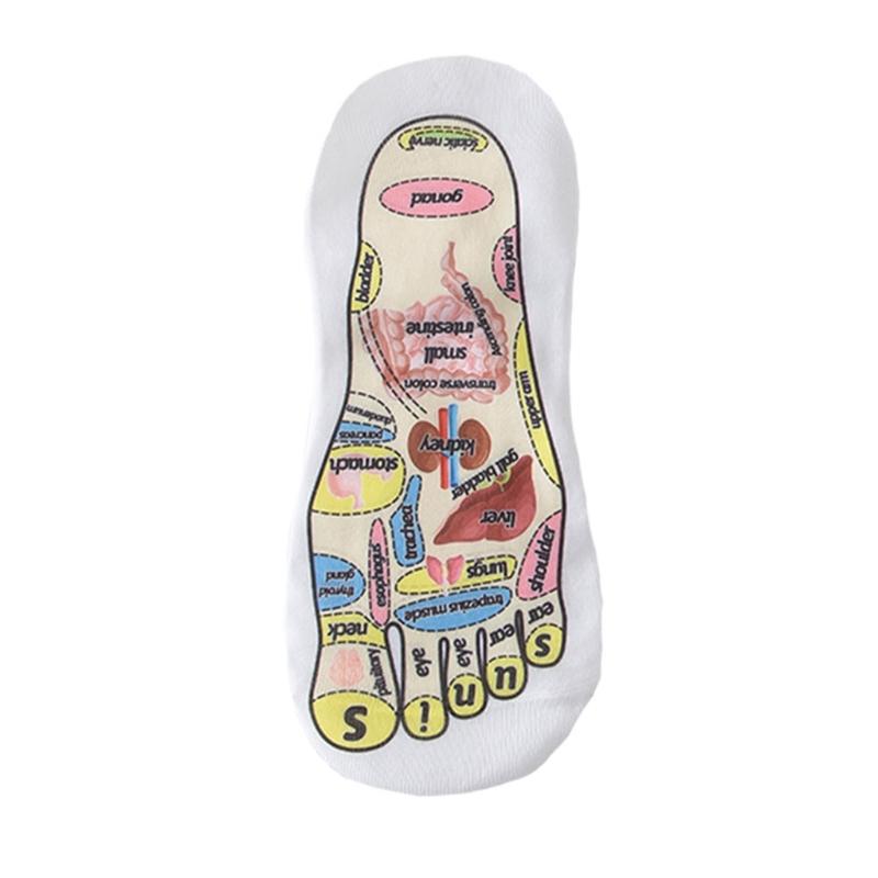 Unisex Foot Massage Reflexology Socks for Stimulate Pressure Point Ease Tiredness Perfect for Office Worker and Elderly