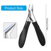Ergonomic Stainless Steel Toenail Clippers Ingrown Nails Cutter Dead Skin Remover for Thick Nails and Calluses