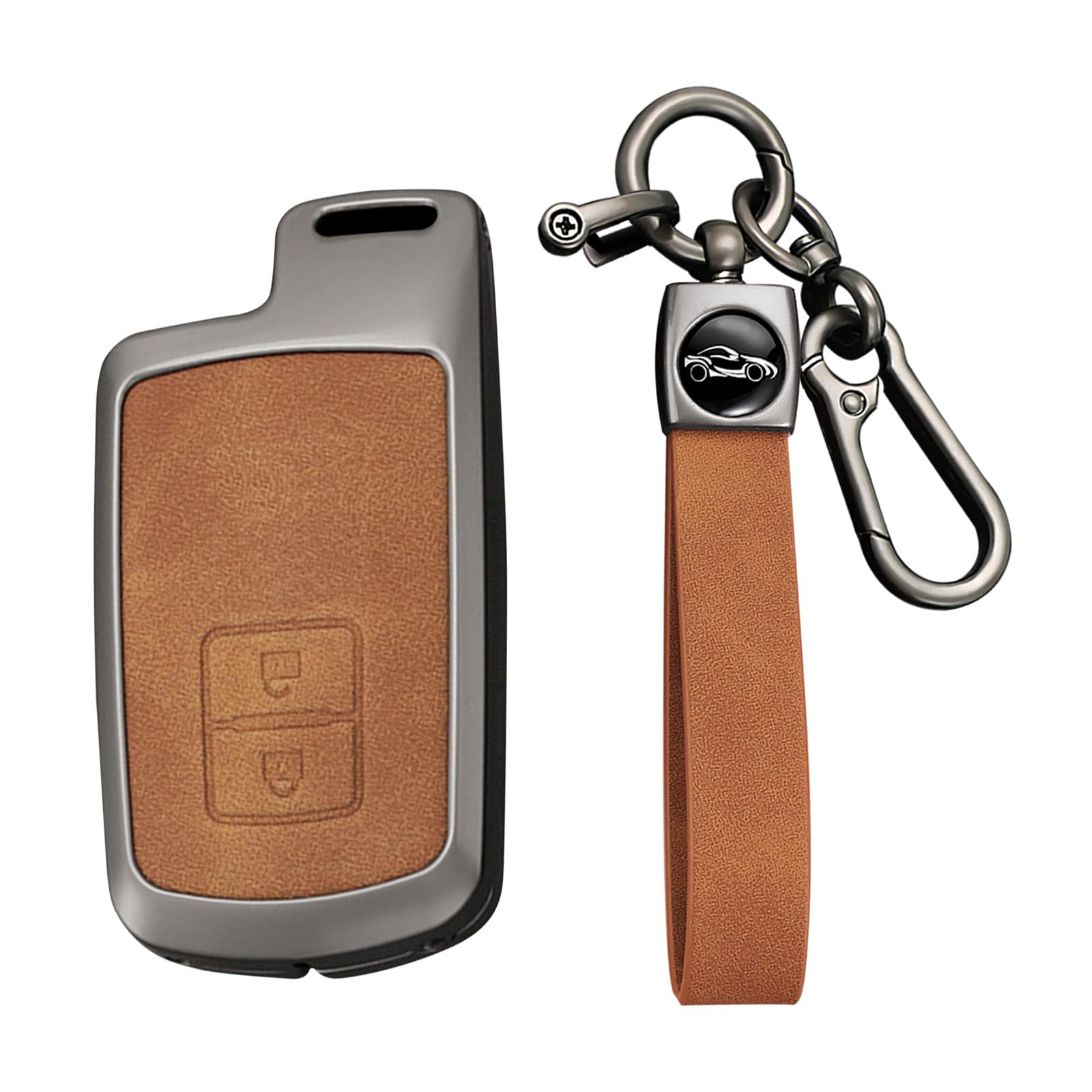 [KUNIO] Toyota exclusive key case key chain car accessories company коричневый
