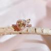 BELLA BOX Fashion Open Rings For Women With Zircon Pink Heart Shape Wedding Luxury Jewelry