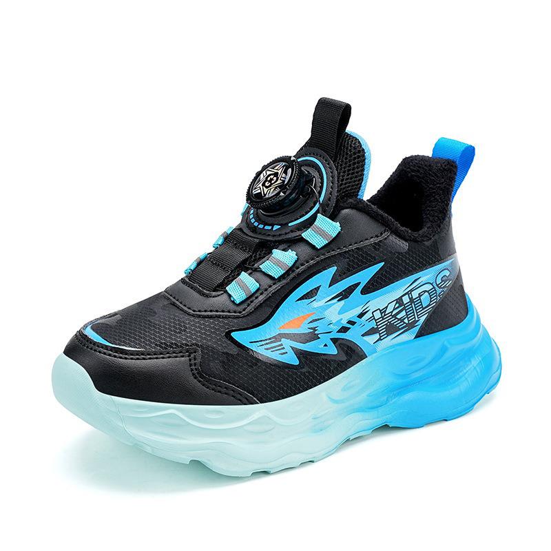 2025 Autumn Boys' Waterproof Leather Sports Shoes with Non-slip Outsole for School Students