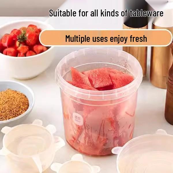 Silicone Stretch Bowl Lid Cover - Universal Food Seal Wrap