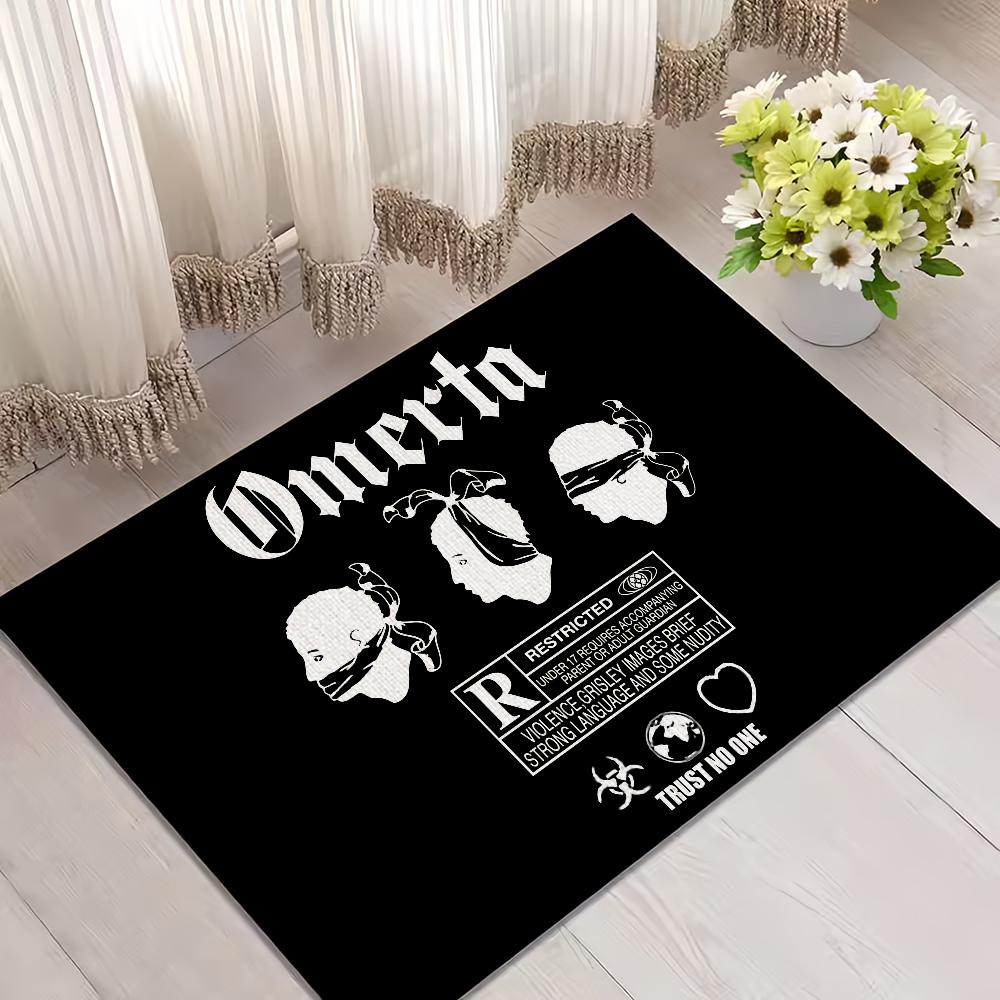 Door Mat Welcome Entrance Balcony Cool Bathroom Floor O-Omerta Non-slip Rug Bedroom Carpet Home Fashion Decoration