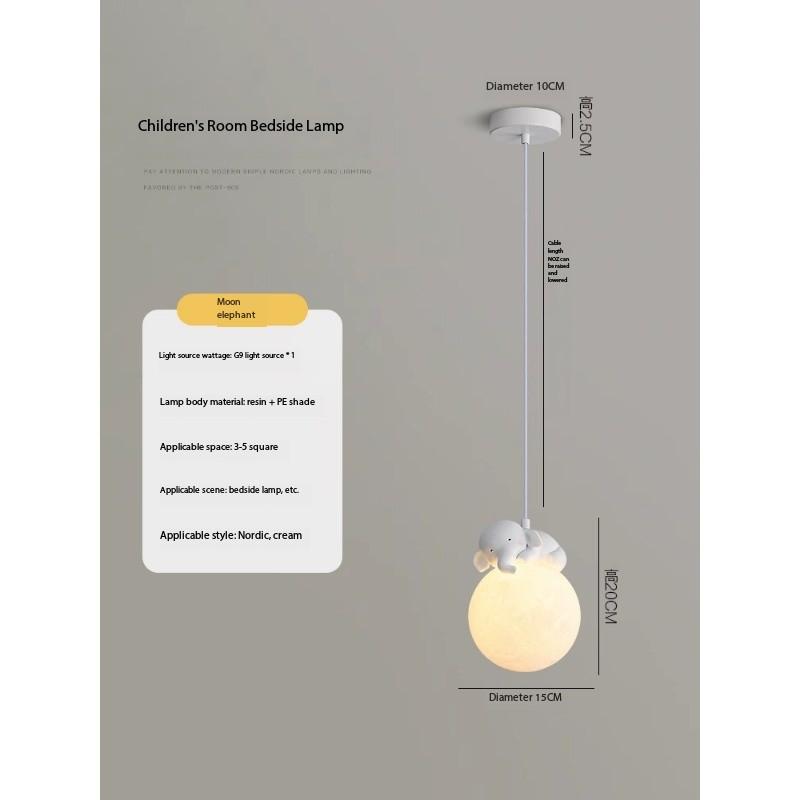 

2024 новый подвесной светильник детская комната спальня прикроватная люстра скандинавский минималистский подвесной светильник домашнее креативное художественное освещение changeable