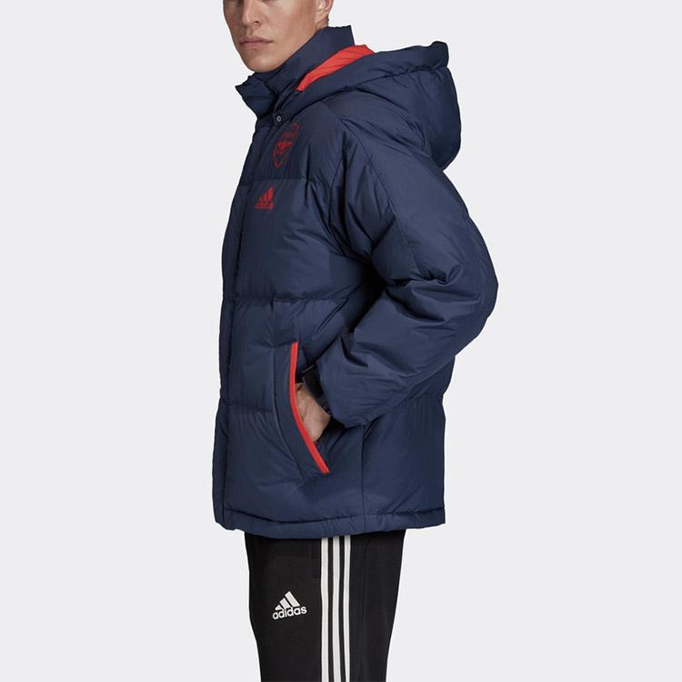 Adidas Arsenal Hooded Football Down Jacket Men Outerwear Blue FQ4111