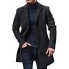 Fashion New Product Woolen Coat Men's Mid Length Windbreaker Coat Jacket