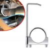 Exhaust Pipe Clamp With Hook Stainless Steel Exhaust Pipe Clamp Hook Universal Exhaust Clamp Hook Car Modification Parts 1 Pcs