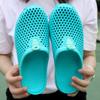 Summer Couple Breathable Half Slippers Outdoor Baotou Hole Sandals Beach One-word Casual Cool Slippers