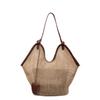 Straw Bag Summer Bag Lazy Wind Woven Large Capacity Shoulder Tote Bag Seaside Vacation Wind Beach Bag
