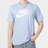 Nike Alphabet Logo Casual Round Neck Short Sleeve T-Shirt Men Tops Blue AR5005-549