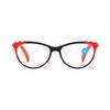 Retro Cat-Eye Blue Light Blocking Reading Glasses for Women, European & American Fashion, Spring Hinges, HD Prescription.