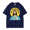 Fashion He Is Rizzin Jesus Funny Meme Graphic T Shirts Men Women Humor Streetwear Tshirts Casual 100 Cotton Oversized Tshirt