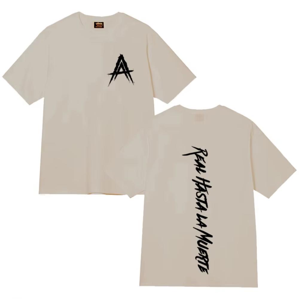 Rapper Anuel AA Real Hasta La Muerte T-shirt Harajuku Fashion Short Sleeve T Shirts Men Women High Quality Cotton Sports Tshirts