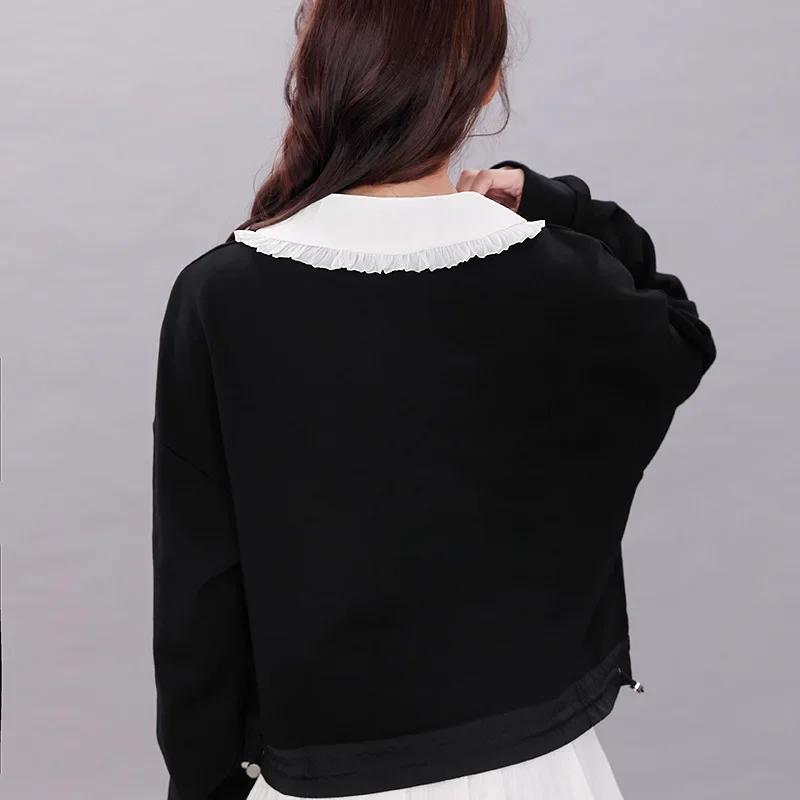Perfect Match Sweet Doll Lapel Fake Collar For Summer Breathable Girls Vest Style Small Lotus Leaf Lapel Shirt Detachable Collar Thin Collar