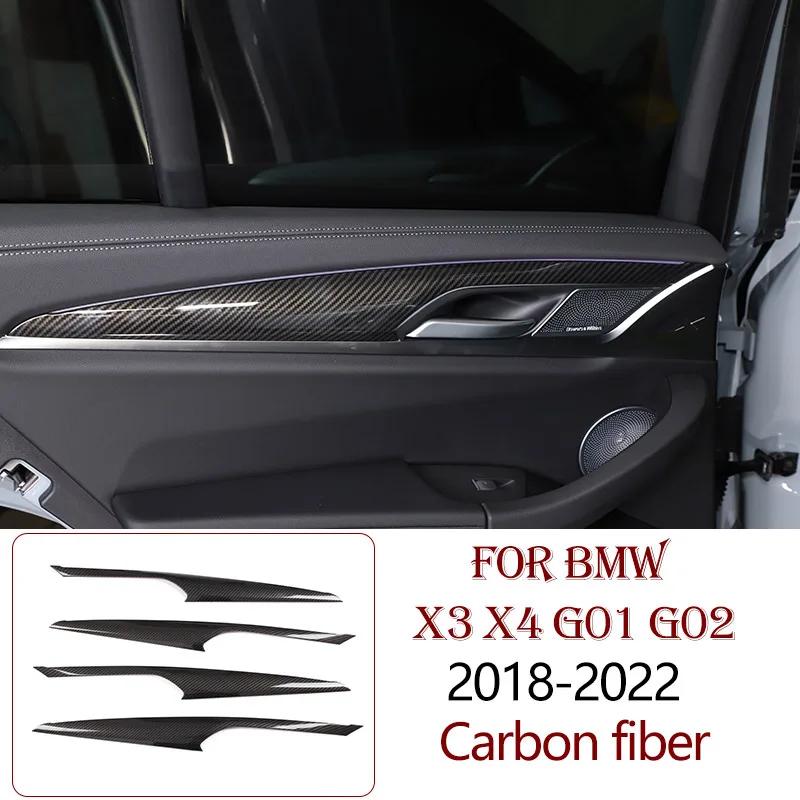 ABS Carbon Fiber For BMW X3 X4 G01 G02 2018-2025 Interior Kit Dashboard Console Gear Shift Panel Decoration Cover Trim Sticker