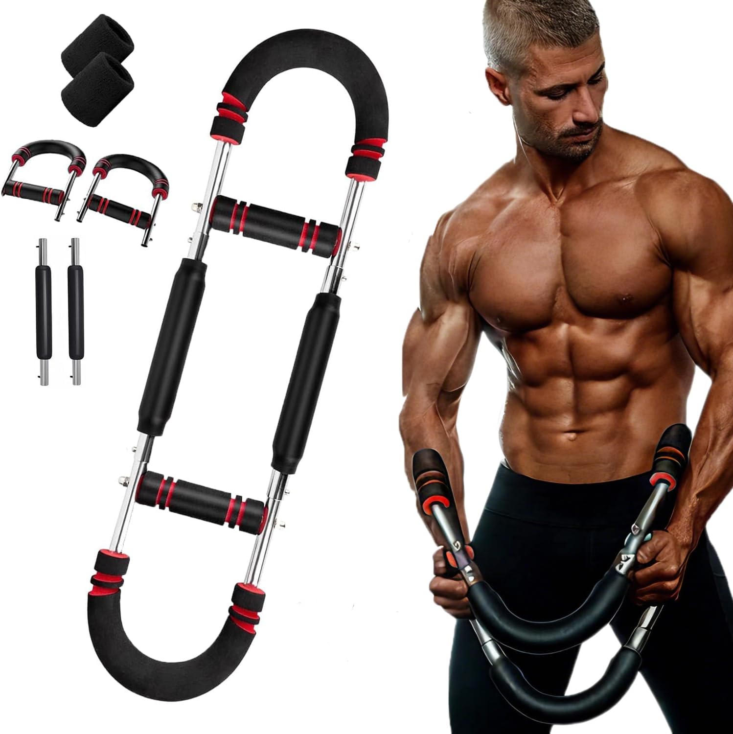 

Тренажер для рук, регулируемое тренировочное оборудование, тренажер для рук Twister, фитнес-оборудование для тренировки мышц груди, рук, плеч и предплечий