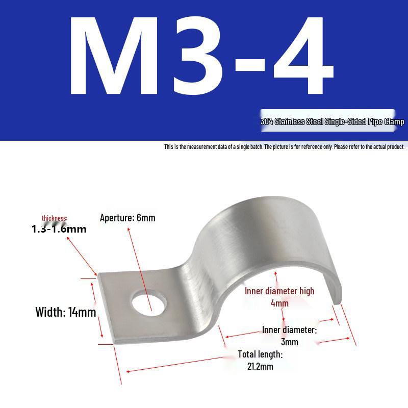 304 Stainless Steel U-Shaped Pipe Clamp for Horse Riding, Water Pipes, and Saddle Clips.