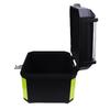 47L Motorcycle Tail Box with Detachable Plate Leather Lining Water Proof ABS Top Case for Electric