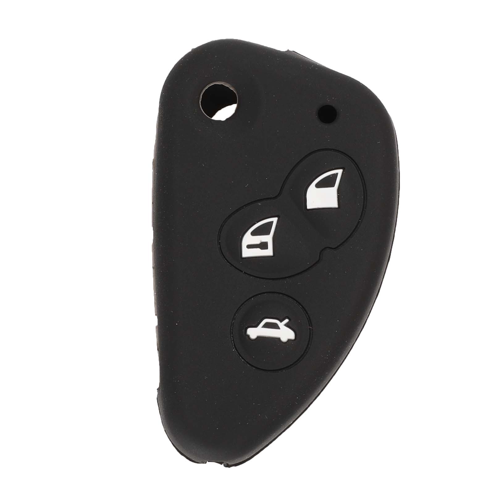 

jingyuqin 3B Remote Key силиконовый чехол-брелок для Alfa Romeo 147 156 166 GT JTD TS раскладной чёрный