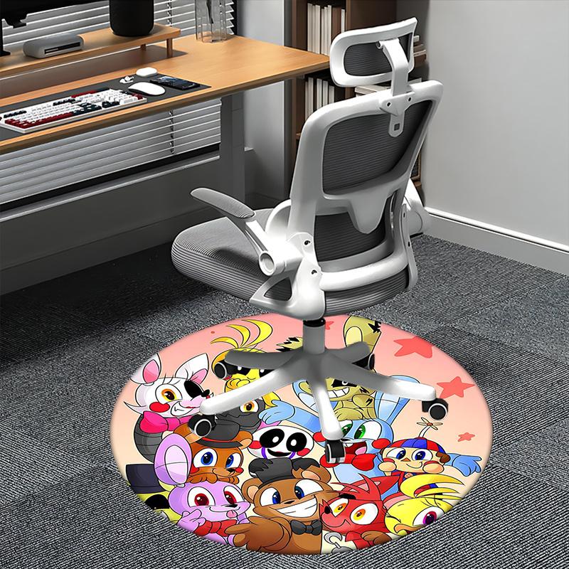

Five Nights at Freddy s,FNAF Chair mat Round Rug Office carpet, Non slip, Suitable for Living Rooms, Bedrooms,Decor1205854a 80cm by 80cm