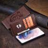 Luxus 3D Tier Leder Handy Brieftasche Hülle Buch Ständer Für iPhone 17 16 Pro Max Samsung Xiaomi Redmi Note 14 Honor Oppo Magnetischer Kartenhalter Klapphülle