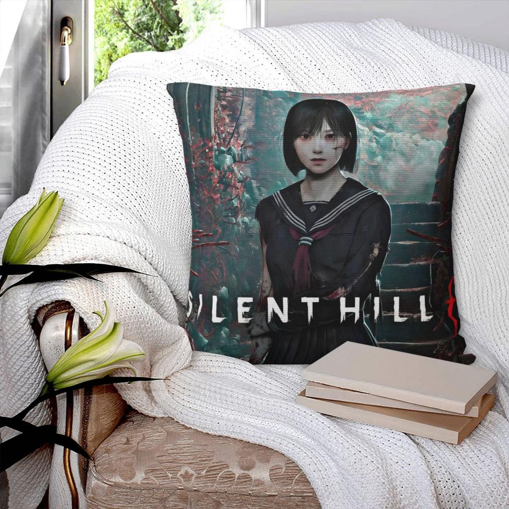 Silent Hill F Hra Hinako Povlak na polštář Potah na polštář Čtvercový Vlastní DIY Povlak na polštář Nové Povlaky na polštáře Pro pohovku Domácí dekorace