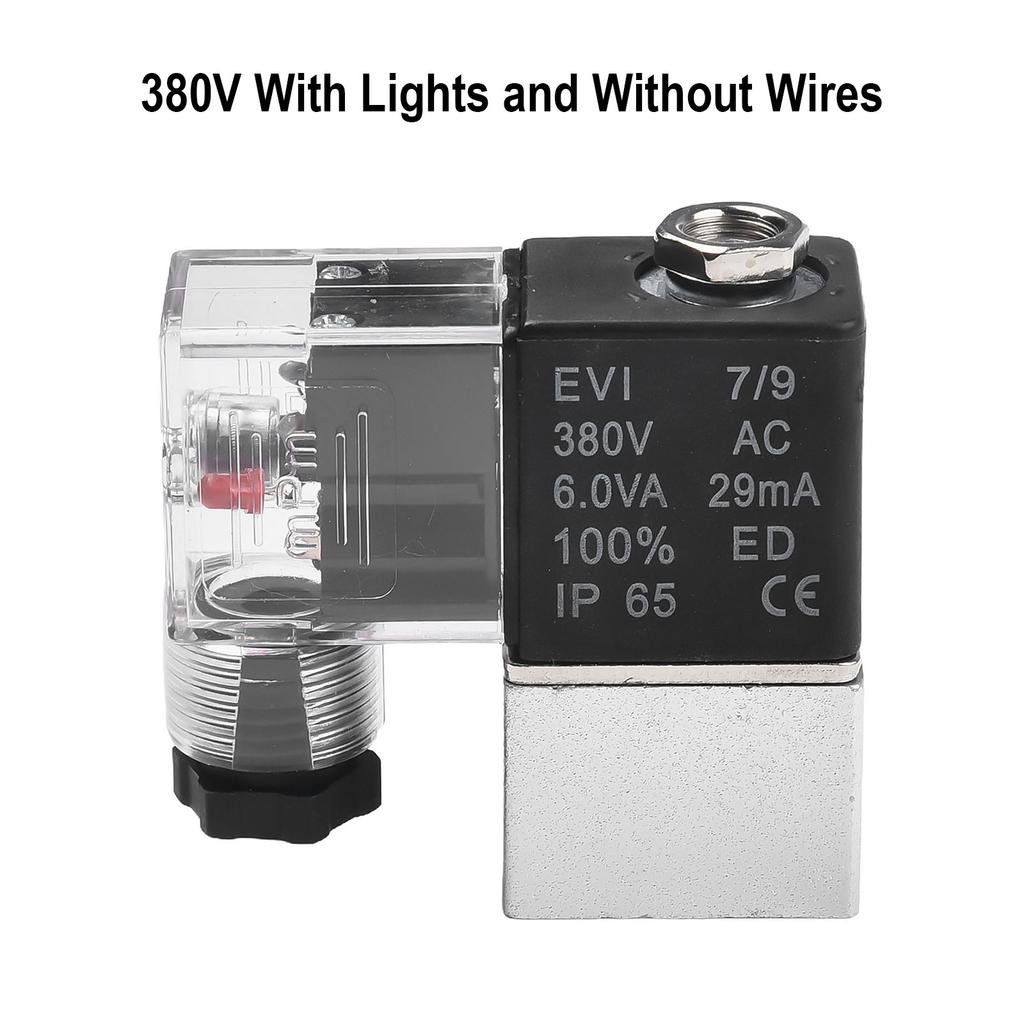 Válvula Compresor de Aire 380V Válvula Solenoide Control Eficiente Para Ambiente de Trabajo Cómodo Operación Silenciosa