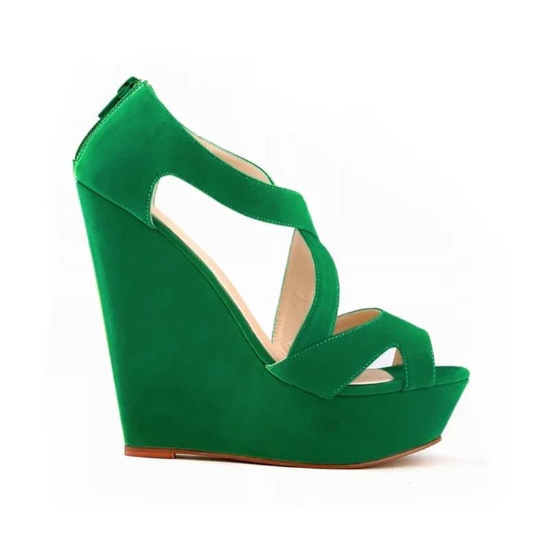 Women Sandals Summer Fashion Sexy Pumps High Heels Trend Comfort Peep Toe Wedge Platform Heel Jazz Dance Female Shoes Plus Size