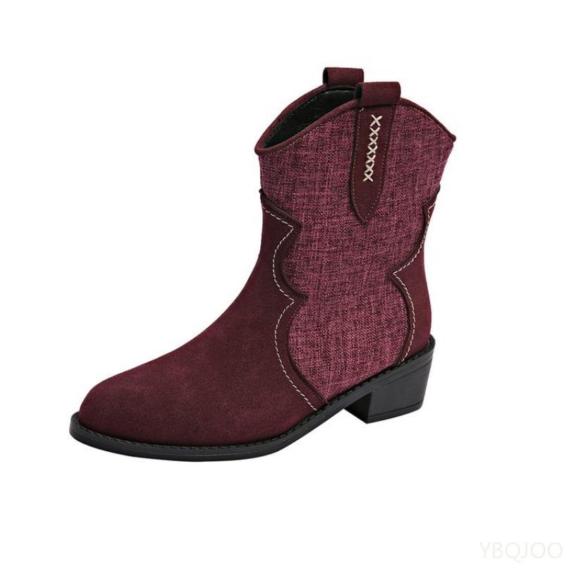 

Men Women Winter Spring Autumn Boots Comfortable PointedToe Fashionable Versatile square heel pointed toe shoes Elegant minimalist 36