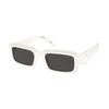 Prada Gafas de Sol Rectangulares de Diseño Sólido Gafas de Sol para Hombre Blancas PR27ZSF17K08Z55