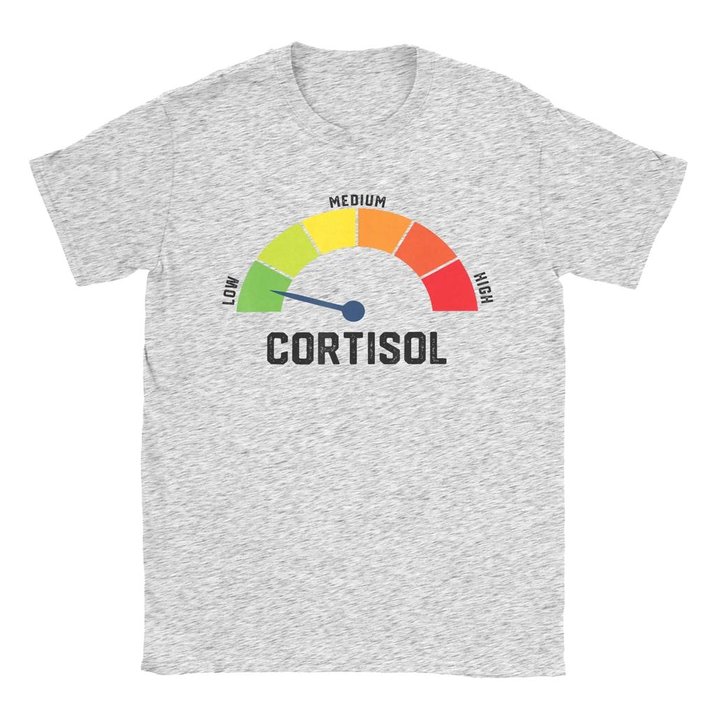 2026 Fun Graphic Printing Summe Low Cortisol Levels Meme T-Shirts Men Women Comfortable Clothing Short Sleeve Casual Aesthetic Tee Loose Tops