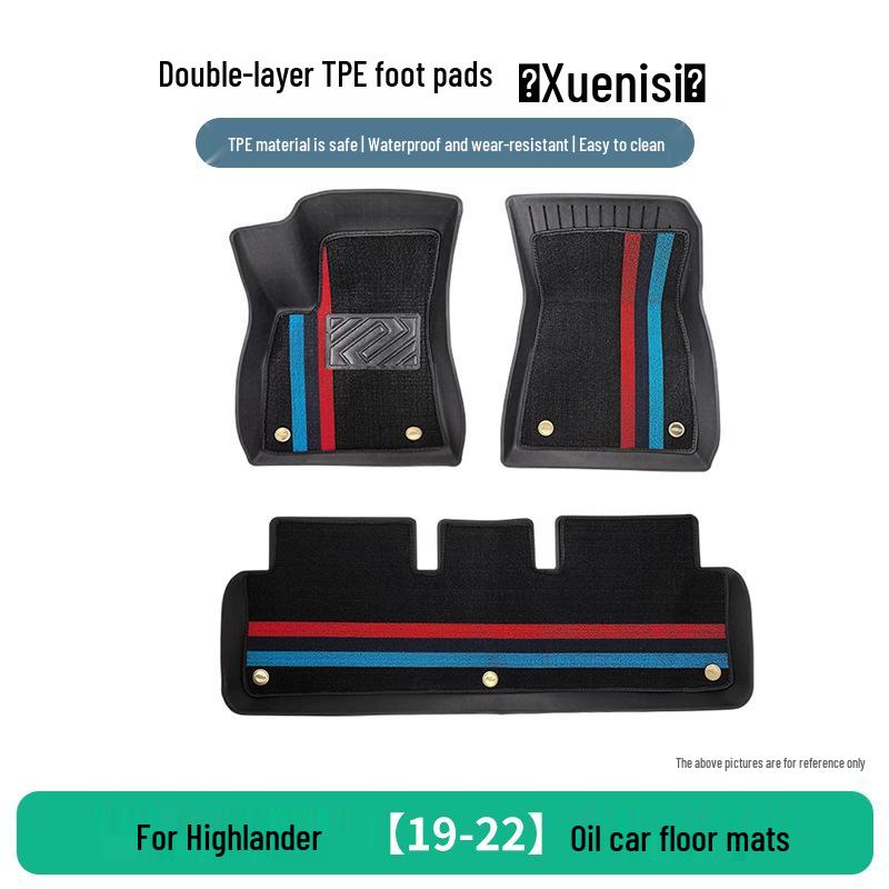 Toyota Wildlander 2019-2022 Custom TPE Floor Mats, 3-Piece Set