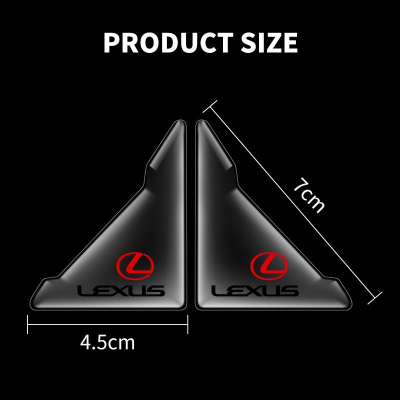 2pcs Transparent Silicone Anti-Scratch Stickers Car Door Corner Protection Cover For Lexus F SPORT GX460 Ct200h IS250 ES 220D