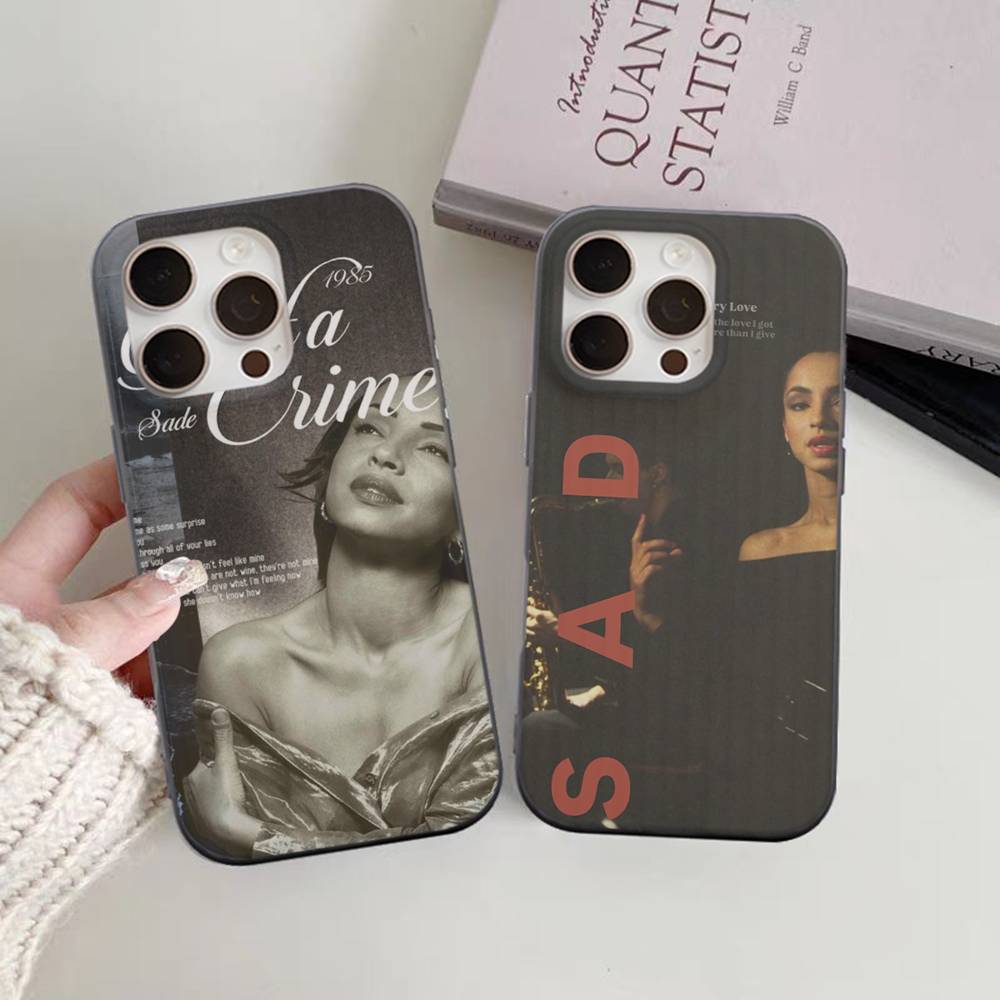 Singer Sade Adu Phone Case For IPhone 11 12 13 14 15 16 17 Pro Max PLUS Pro Wave Corrugated Silicone Case
