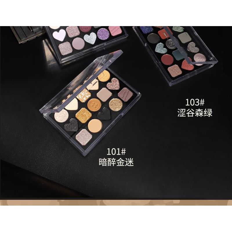 Kaxier - Zarte 15-Farben-Lidschattenpalette - 3 Typen