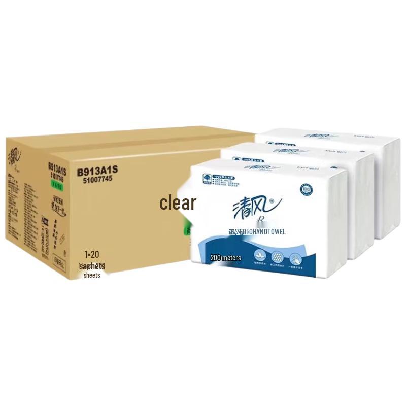 Qingfeng 1-Ply 3-Fold Bulk Facial Tissue
