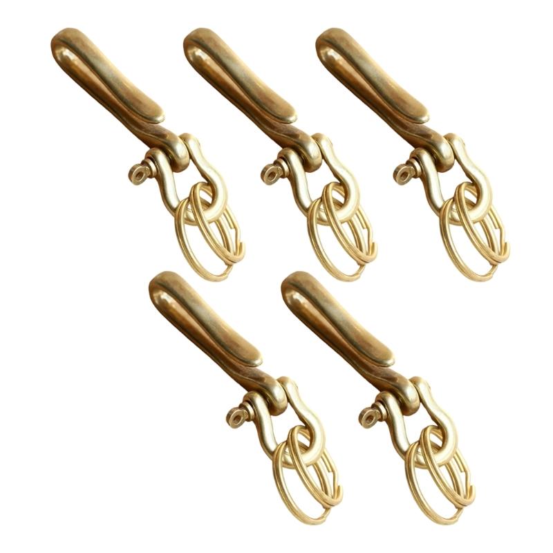 Versatile Key Organizers Clip Crafted of Solid Brass U Shape Designs Accessory for Secure Attachment On Clothing